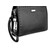 Мужская вместительная кожаная барсетка LeGRAND collection 2893-2 чёрная, фото , изображение 4