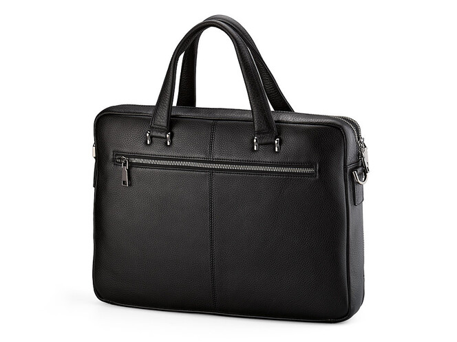Сумка для ноутбука и документов из натуральной кожи. LeGRAND collection 407-39 чёрная, фото , изображение 4
