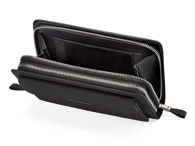 Мужской клатч из натуральной нубуковой кожи LeGRAND collection 030-2 чёрный, фото , изображение 5