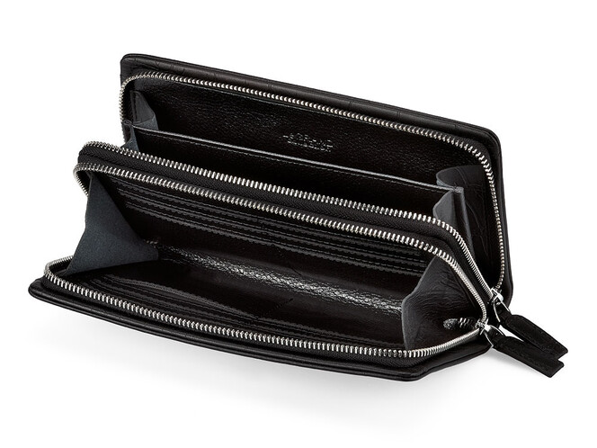 Шкіряний чоловічий клатч LeGRAND collection 7502-1Е чорний, фото , зображення 3