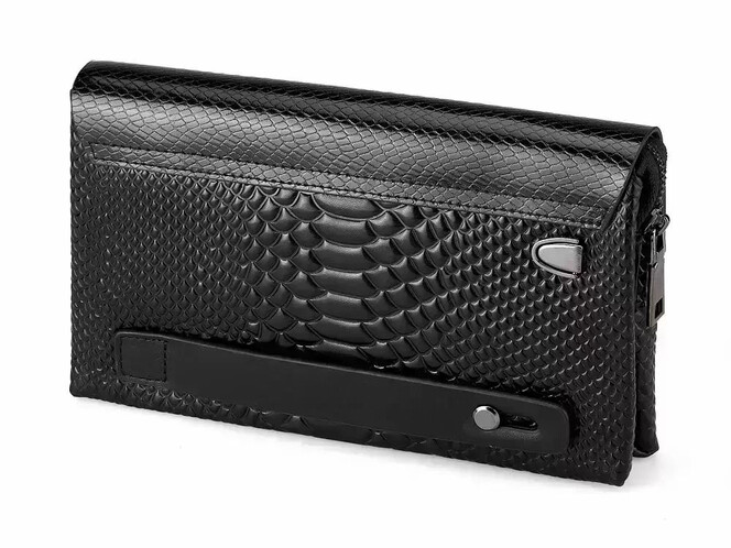 Чоловічий клатч з натуральної шкіри LeGRAND collection 1375-1 чорний, фото , зображення 3