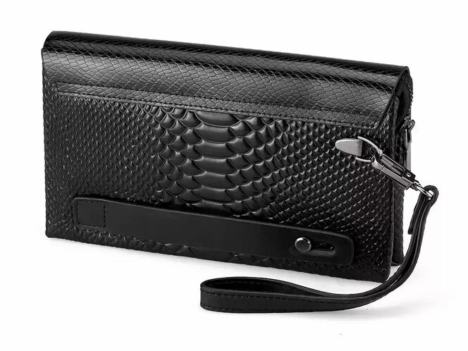 Чоловічий клатч з натуральної шкіри LeGRAND collection 1375-1 чорний, фото , зображення 4