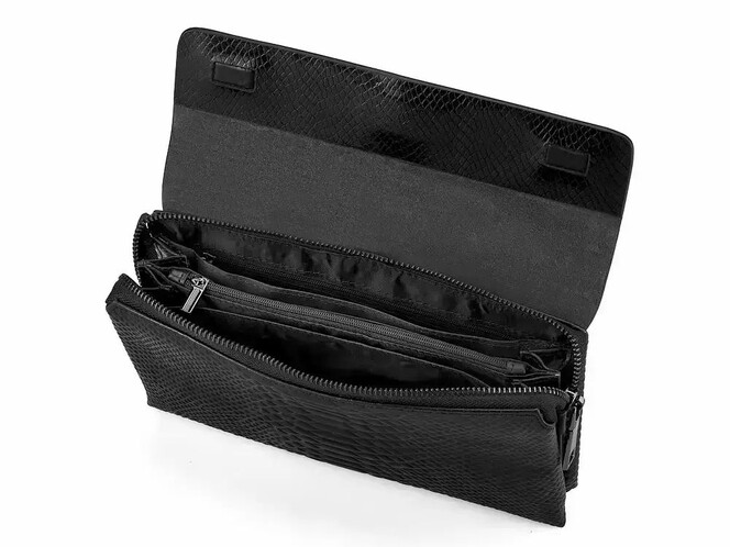 Чоловічий клатч з натуральної шкіри LeGRAND collection 1375-1 чорний, фото , зображення 2