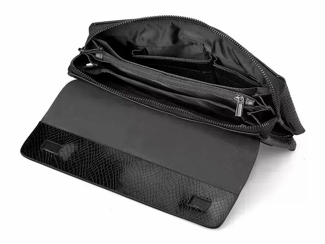 Чоловічий клатч з натуральної шкіри LeGRAND collection 1375-1 чорний, фото , зображення 5