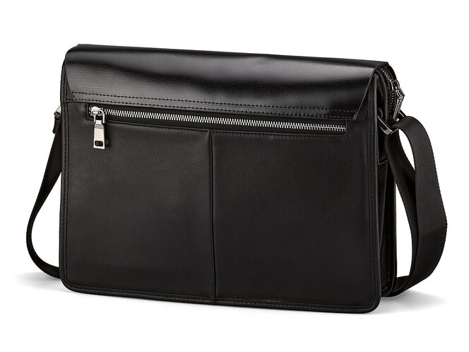 Сумка мужская из натуральной кожи LeGRAND collection 1589-2 чёрная, фото , изображение 4