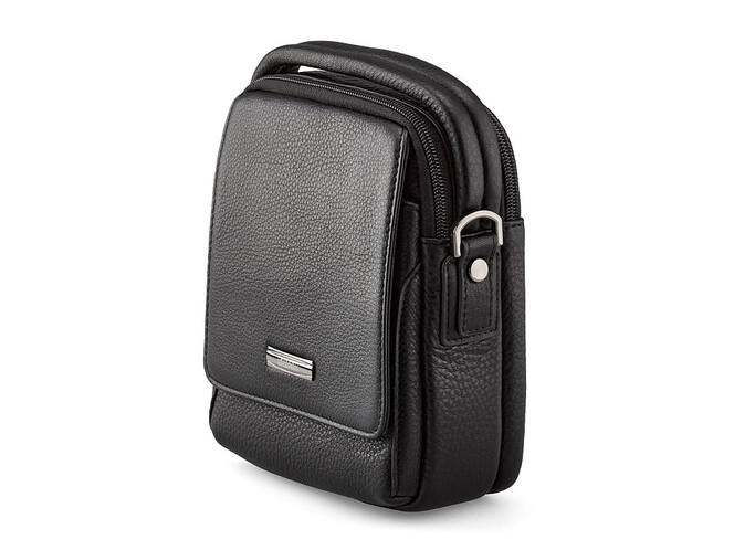 Сумка з натуральної шкіри LeGRAND collection 407-6 чорна, фото , зображення 4