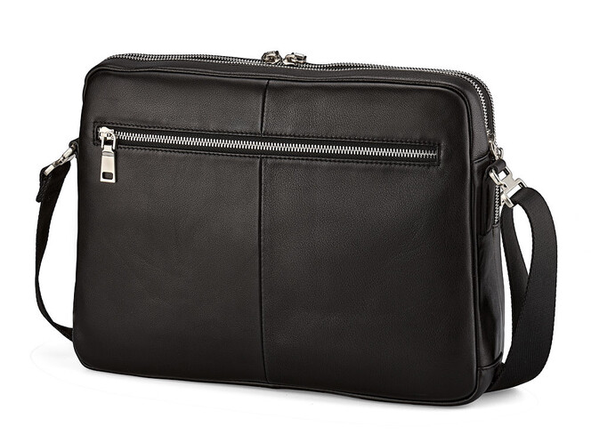 Сумка мужская из натуральной кожи под формат А4 LeGRAND collection 3506-2 чёрная, фото , изображение 2