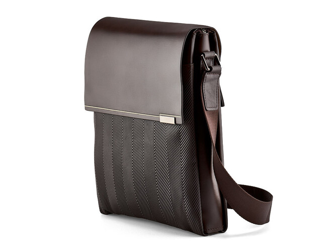 Кожаная вертикальная мужская сумка LeGRAND collection 7176-3 Brown коричневая, фото , изображение 3