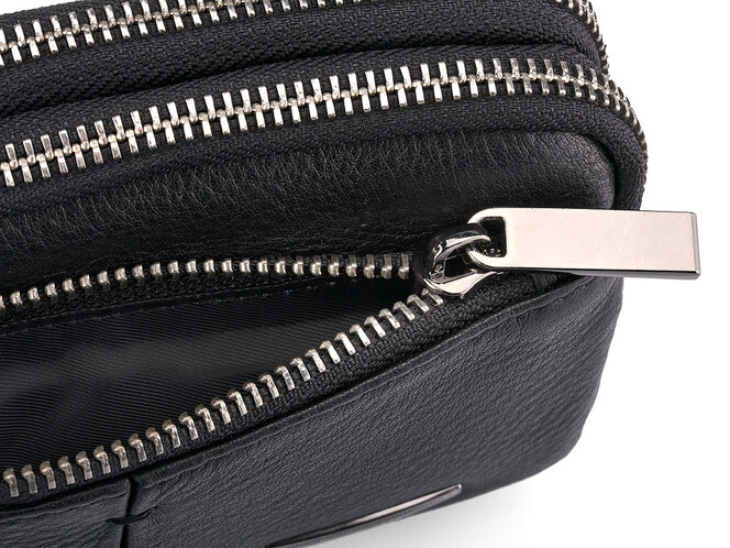 Чоловіча сумка з натуральної шкіри LeGRAND collection 407-37 чорна, фото , зображення 5