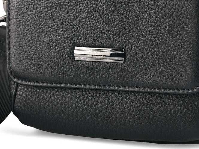Сумка з натуральної шкіри LeGRAND collection 407-6 чорна, фото , зображення 9