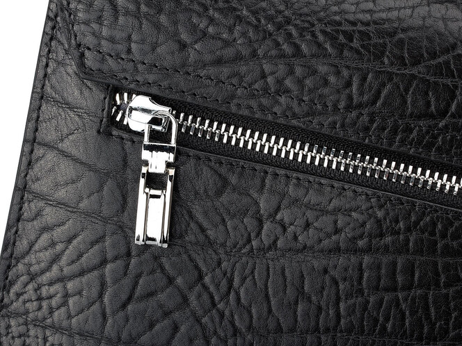 Мужская барсетка - клатч из натуральной кожи  Мont Blanc 8655-2 Black чёрный, Цвет: Черный, фото , изображение 7