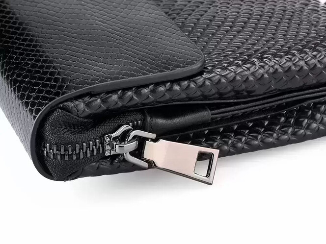 Чоловічий клатч з натуральної шкіри LeGRAND collection 1375-1 чорний, фото , зображення 6