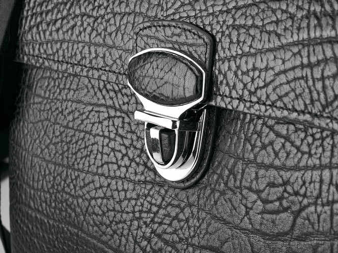 Кожаный мужской портфель Мont Blanc 8639-5 Black чёрный, Цвет: Черный, фото , изображение 9