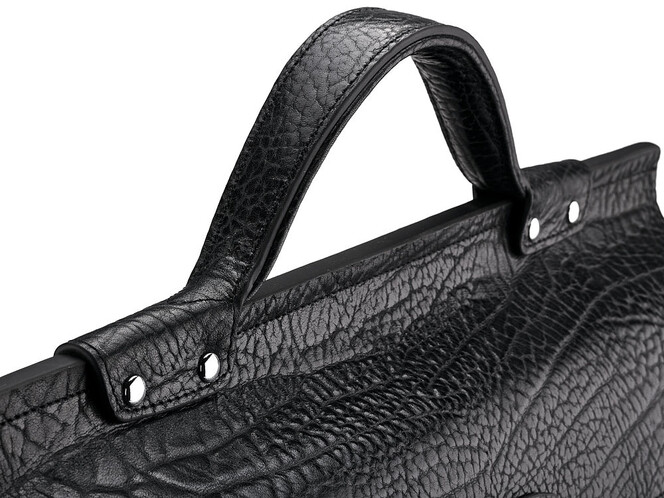 Кожаный мужской портфель Мont Blanc 8639-5 Black чёрный, Цвет: Черный, фото , изображение 10