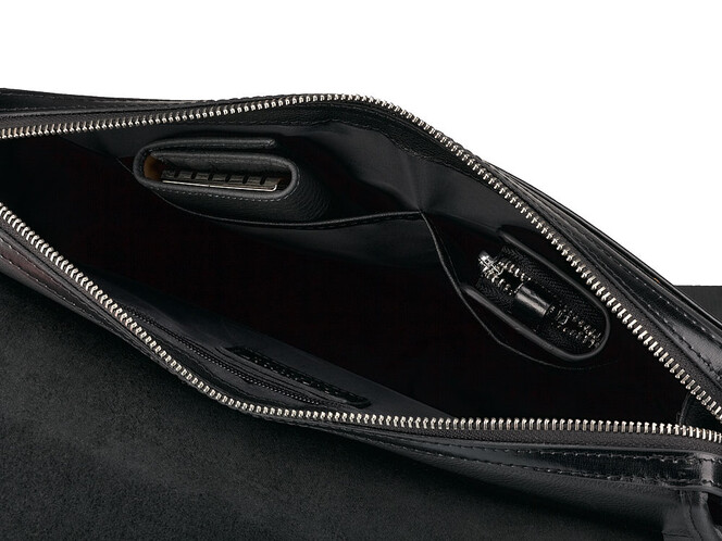 Сумка мужская из натуральной кожи LeGRAND collection 1589-2 чёрная, фото , изображение 6
