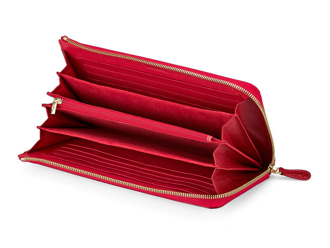 Жіночий гаманець - клатч з натуральної шкіри Moro&Jenny 59047 E Red червоний, Колір: Червоний, фото , зображення 2