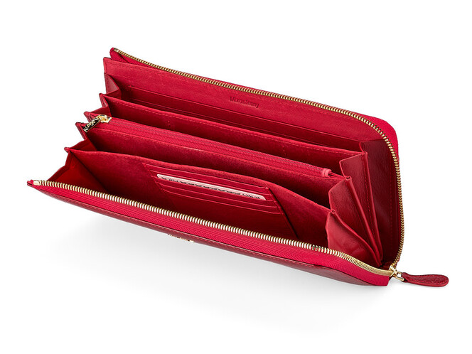 Жіночий гаманець - клатч з натуральної шкіри Moro&Jenny 59047 E Red червоний, Колір: Червоний, фото , зображення 3