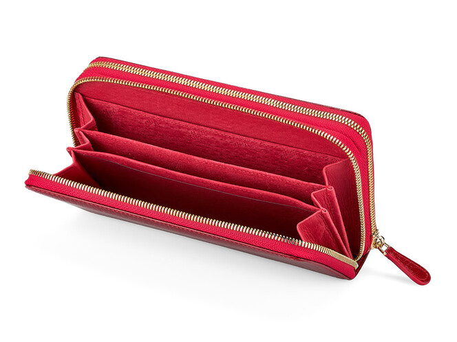 Шкіряний жіночий гаманець - клатч Moro&Jenny 59049 E Red червоний, Колір: Червоний, фото , зображення 3