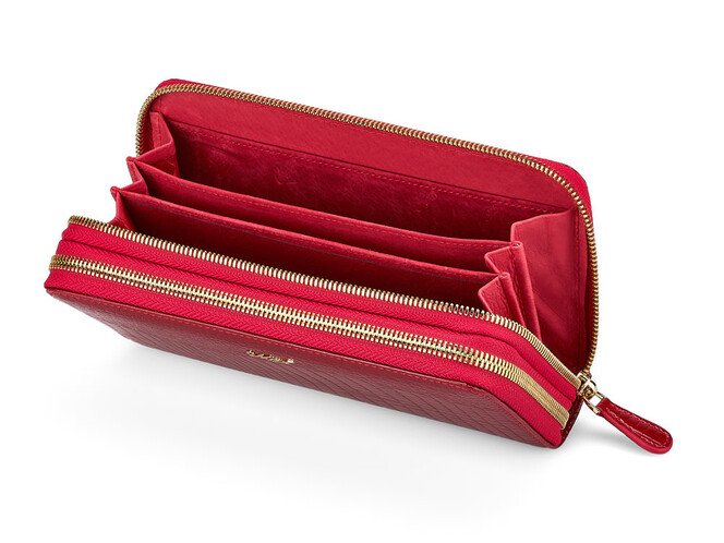 Шкіряний жіночий гаманець - клатч Moro&Jenny 59049 E Red червоний, Колір: Червоний, фото , зображення 2