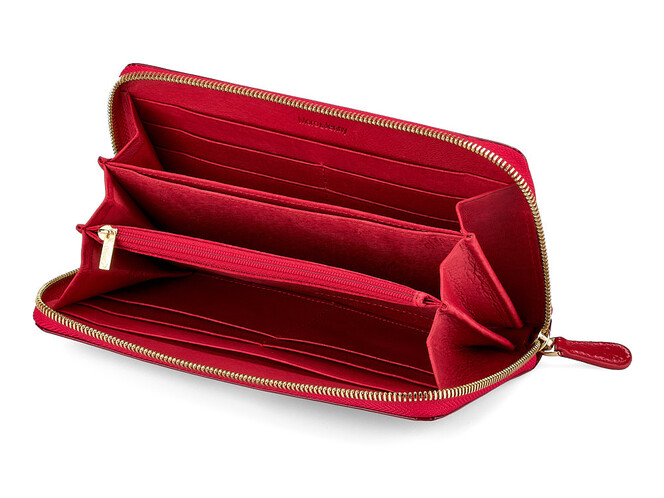 Шкіряний жіночий гаманець - клатч Moro&Jenny 59046 E Red червоний, Колір: Червоний, фото , зображення 2