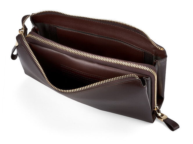 Мужской клатч из натуральной кожи Мont Blanc 8187-3 коричневый, Цвет: Коричневый, фото , изображение 3