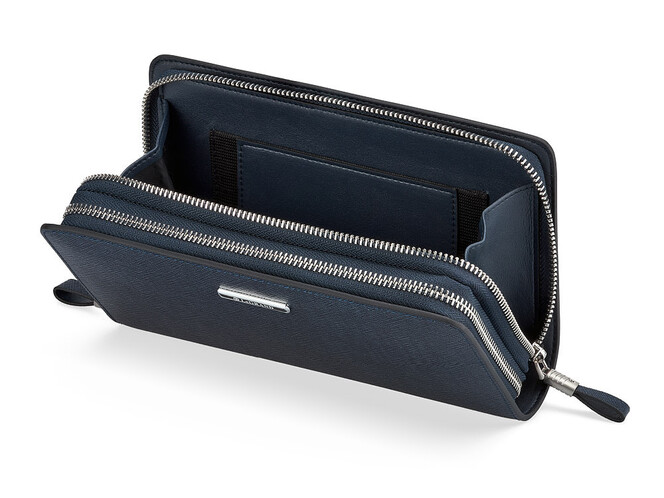 Мужской клатч из нарезной кожи LeGRAND collection 029-2 Blue синий, Цвет: Синий, фото , изображение 3