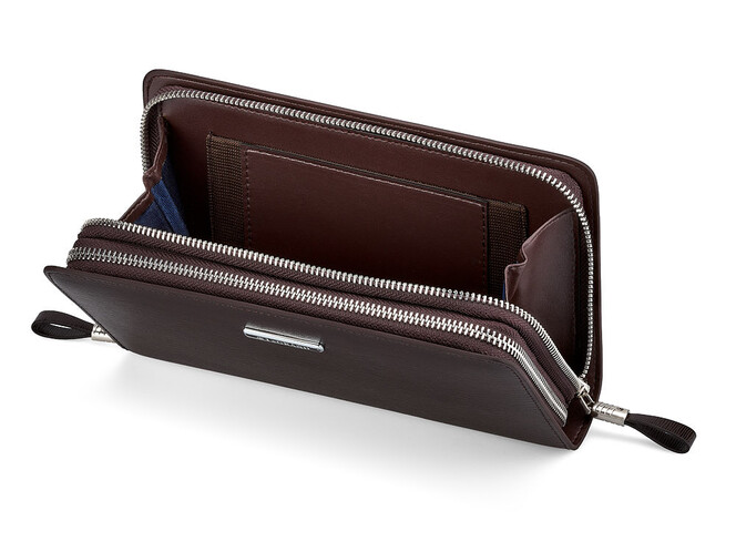 Кожаный мужской клатч LeGRAND collection 033-2 Brown коричневый, Цвет: Коричневый, фото , изображение 3