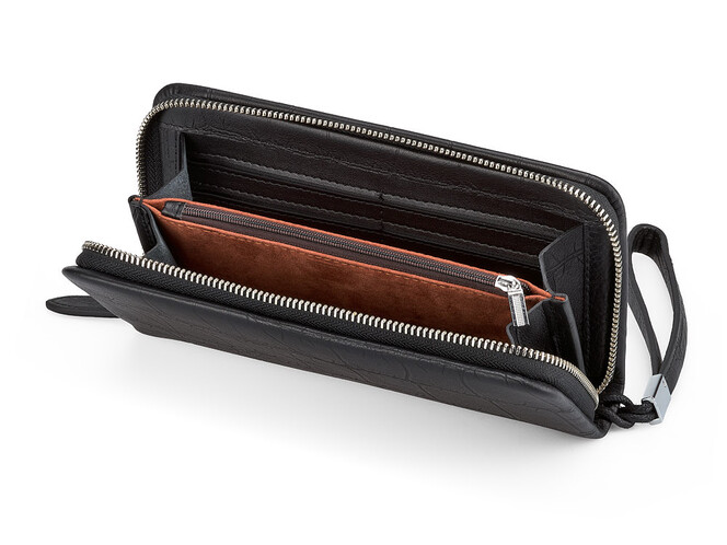 Мужской клатч из натуральной кожи LeGRAND collection 7508-3D чёрный, фото , изображение 4