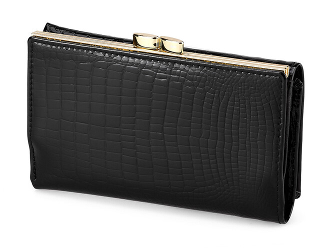 Кожаный женский кошелек Moro&Jenny 59011 A Black чёрный, Цвет: Черный, фото , изображение 5