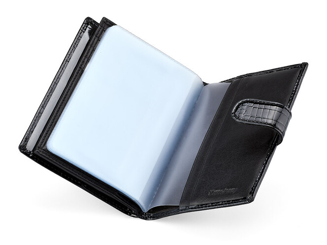 Обложка для документов из натуральной кожи Moro&Jenny 59013 A Black чёрная, Цвет: Черный, фото , изображение 4