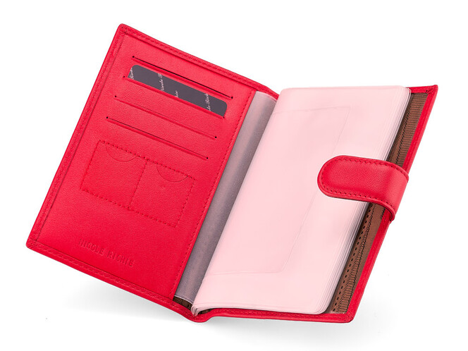 Женская обложка для документов из натуральной кожи Nikole Richie 1407 E Red красная, Цвет: Красный, фото , изображение 2