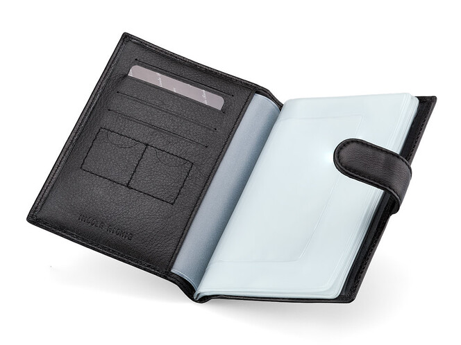 Женская обложка для документов из натуральной кожи Nikole Richie 1407 A Black чёрная, Цвет: Черный, фото , изображение 2