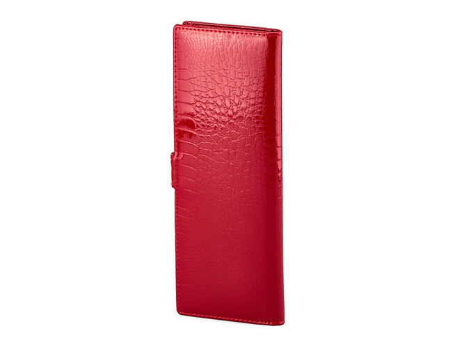 Шкіряна жіноча візитниця Moro&Jenny 59044 E Red червона, Колір: Червоний, фото , зображення 6