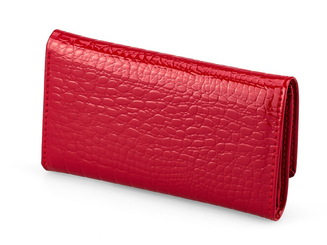 Женский кошелек - ключница из натуральной кожи Moro&Jenny 59048 E Red красная, Цвет: Красный, фото , изображение 6