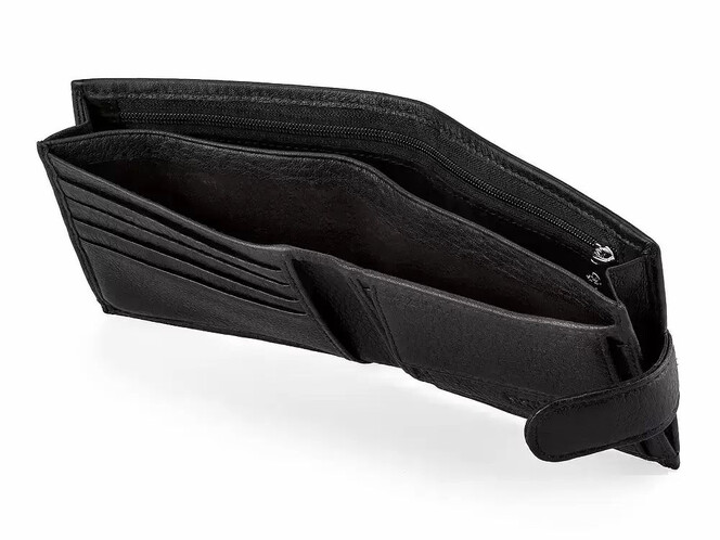 Кожаное мужское портмоне Мont Blanc 2796 чёрный, фото , изображение 2