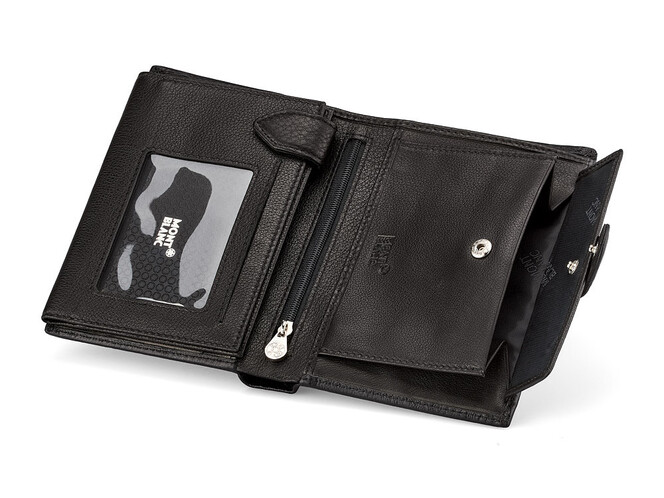 Кожаное мужское портмоне Мont Blanc 2794 чёрный, фото , изображение 6