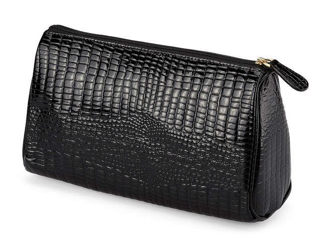 Женская косметичка из натуральной кожи Moro&Jenny 59016 A Black чёрная, Цвет: Черный, фото , изображение 2