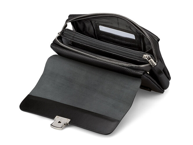 Кожаная мужская барсетка - клатч LeGRAND collection 78316-1 чёрный, фото , изображение 6