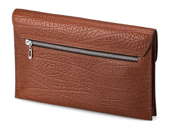 Чоловіча барсетка - клатч з натуральної шкіри Мont Blanc 8655-2 Brown рудий, Колір: Коричневий, фото , зображення 6