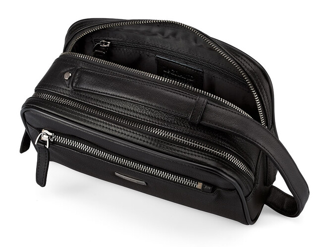 Мужской несессер из натуральной кожи LeGRAND collection 7935-144 чёрный, фото , изображение 4