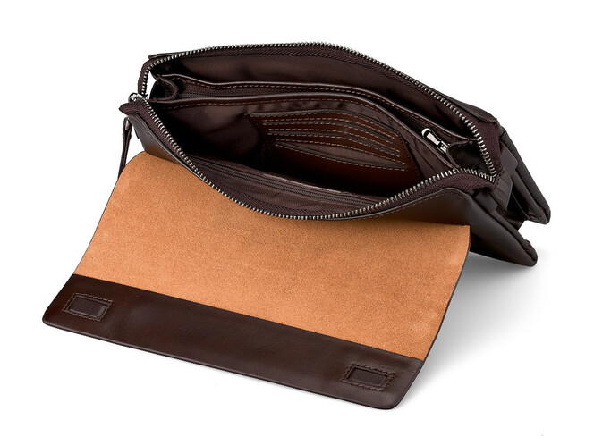Мужская барсетка - клатч из натуральной кожи LeGRAND collection 136-1 Brown коричневая, Цвет: Коричневый, фото , изображение 5