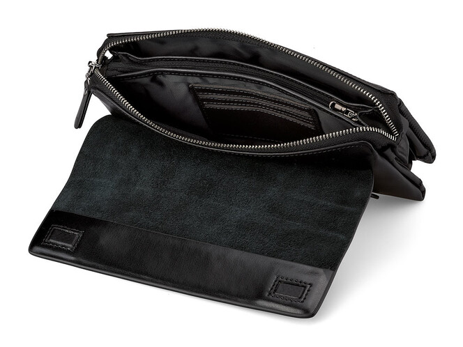 Мужская барсетка - клатч из натуральной кожи LeGRAND collection 136-1 Black чёрная, Цвет: Черный, фото , изображение 7