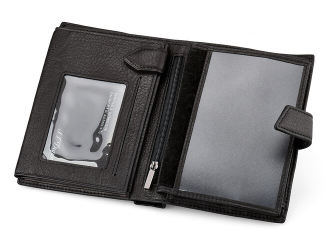 Мужское портмоне из натуральной кожи S.T. Dupont 4-445 чёрный, фото , изображение 4