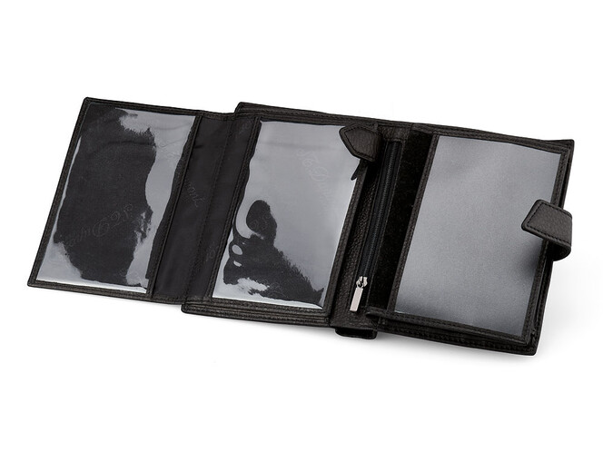 Мужское портмоне из натуральной кожи S.T. Dupont 4-445 чёрный, фото , изображение 3