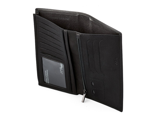 Кожаное мужское портмоне S.T. Dupont 4-452 чёрный, фото , изображение 3