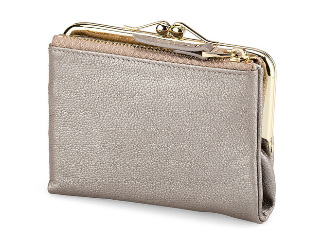 Кожаный женский кошелек  TUMI 1057 T Silver серебристый, Цвет: Серебристый, фото , изображение 5