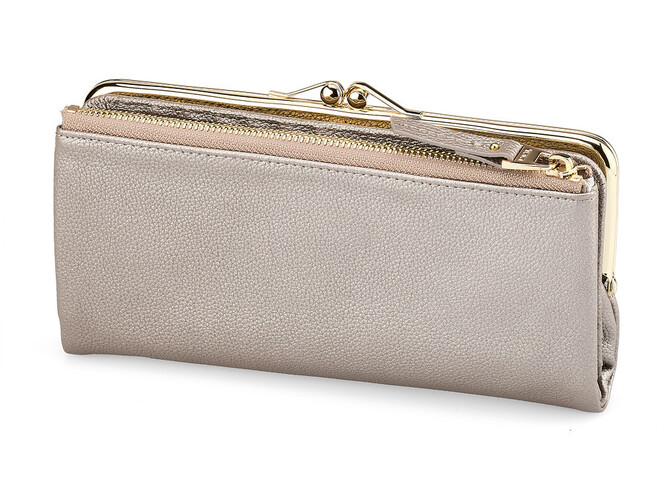 Жіночий гаманець з натуральної шкіри TUMI 1056 T Silver сріблястий, Колір: Срібний, фото , зображення 7