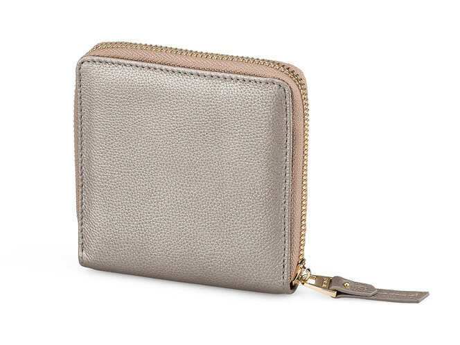 Кожаный женский кошелек  TUMI 1053 T Silver серебристый, Цвет: Серебристый, фото , изображение 5