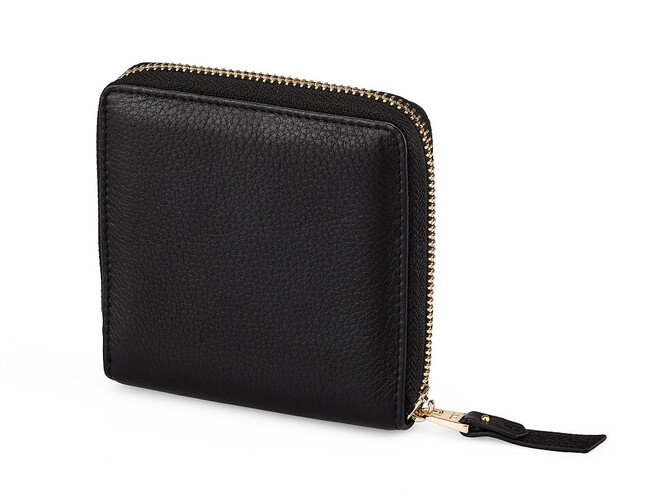 Кожаный женский кошелек  TUMI 1053 A Black чёрный, Цвет: Черный, фото , изображение 4