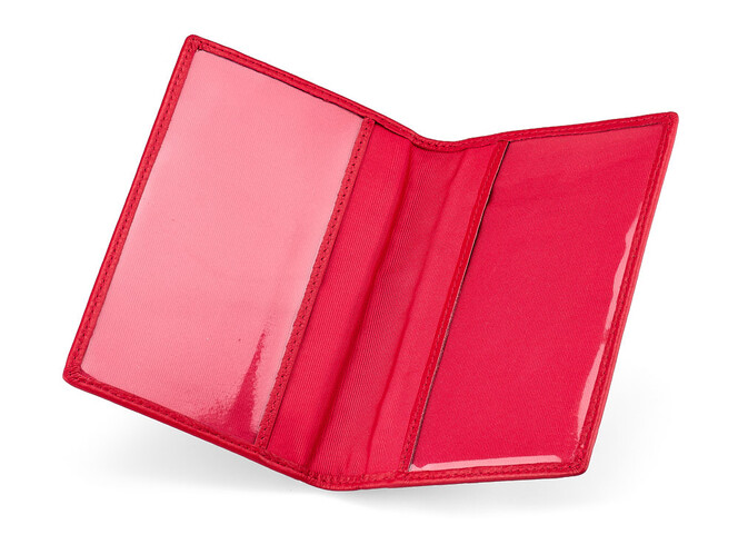 Кожаная обложка для паспорта TUMI 1055 E Red красная, Цвет: Красный, фото , изображение 2